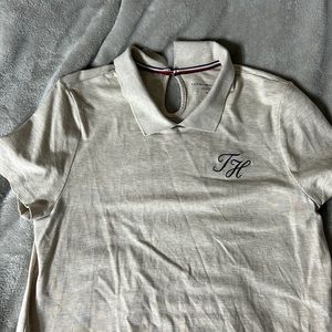 Beige Tommy Hilfiger collared dress.